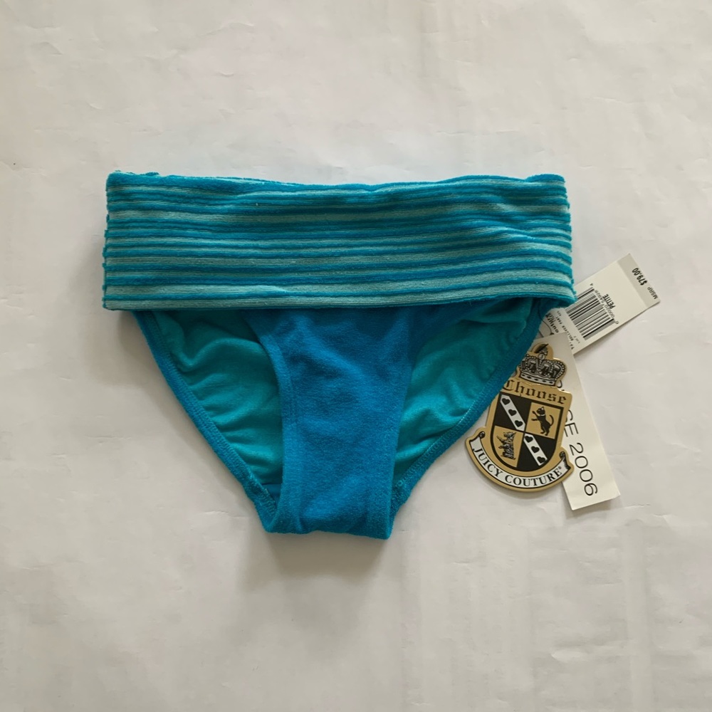 Juicy Couture Blue Terry Cloth Bottom Petite